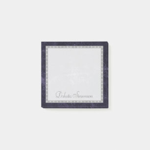 fluweelachtige indigodamast Midnight Grunge Baro Post-it® Notes