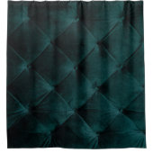 Fluweelgroen: Malachiet Textiel Elegantie Douchegordijn (Voorkant)