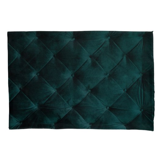 Fluweelgroen: Malachiet Textiel Elegantie Kussensloop (Voorkant)