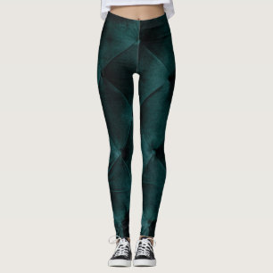Fluweelgroen: Malachiet Textiel Elegantie Leggings