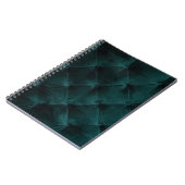 Fluweelgroen: Malachiet Textiel Elegantie Notitieboek (Linkerzijde)