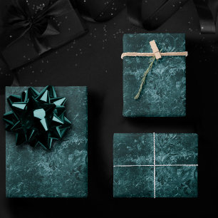 Fluweelzachte Blauwgroen Damask Donkergroen Grun Inpakpapier Vel