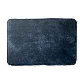 Fluweelzachte Navy Damask | Donkerblauw Grunge Bar Badmat (Voorkant)