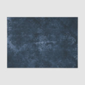 Fluweelzachte Navy Damask | Donkerblauw Grunge Bar Tissuepapier (Voorkant)