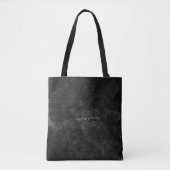 Fluweelzachte Onyx Damask | Zwart Vampy Grunge Bar Tote Bag (Voorkant)