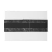 Fluweelzachte Onyx Damask | Zwart Vampy Grunge Bar Uitnodigingen Wikkel (Achterkant Voorbeeld)