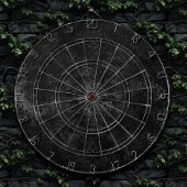 Fluweelzachte Onyx Damask | Zwart Vampy Grunge Blo Dartbord