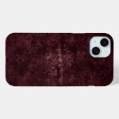 Fluweelzachte wijndamast | Bordeaux Sangria Grunge Case-Mate iPhone Case (Achterkant (horizontaal))