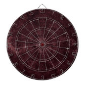 Fluweelzachte wijndamast | Bordeaux Sangria Grunge Dartbord (Voorkant)