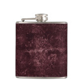 Fluweelzachte wijndamast | Bordeaux Sangria Grunge Heupfles (Voorkant)