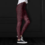 Fluweelzachte wijndamast | Bordeaux Sangria Grunge Leggings<br><div class="desc">90s Grunge, helemaal volwassen! Edgy en dramatische gothic-geïnspireerde donkerfluweelachtige barokke damast in diep rijk getint palet creëer een weelderige verpletterde fluwelen textuur. Van het luxueuze en verfijnde "Moody Jewel Tones" collectie, voegt dit nieuwe moderne moderne, hedendaagse gemengde medium unisex (maar vrouwelijk) abstracte effect een perfecte pop van een donkere, gedempte,...</div>
