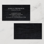 fluweelzwart visitekaartje (Voorkant / Achterkant)