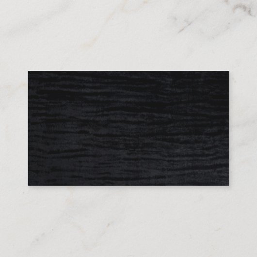 fluweelzwart visitekaartje (Achterkant)