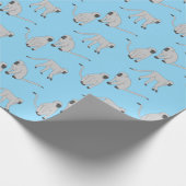 Fluwelen apen cadeaupapier (Hoek)