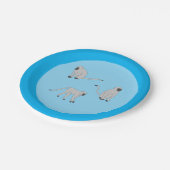 Fluwelen apen papieren bordje (Gekanteld)