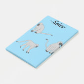 Fluwelen apen post-it® notes (Schuin)