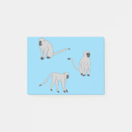 Fluwelen apen post-it® notes