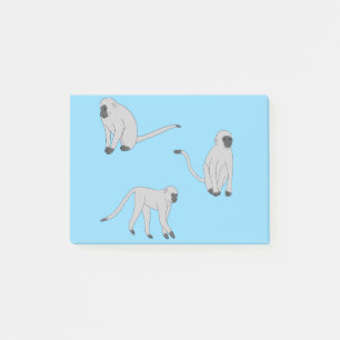 Fluwelen apen post-it® notes