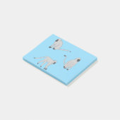 Fluwelen apen post-it® notes (Schuin)