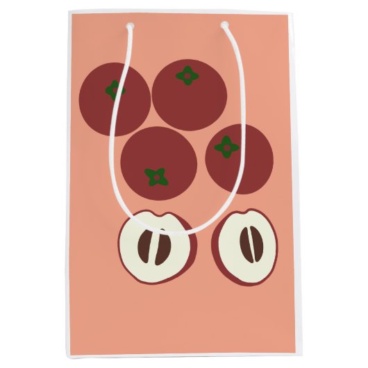 Fluwelen Appel Cadeautas (Voorkant)