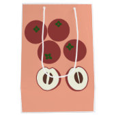 Fluwelen Appel Cadeautas (Achterkant)