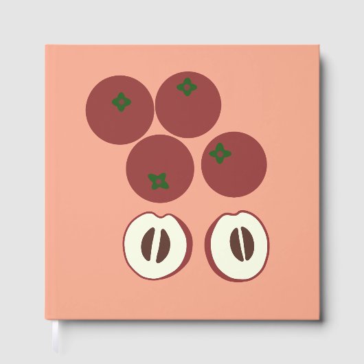 Fluwelen Appel Gastboek Gastenboek (Voorkant)
