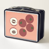 Fluwelen Appel Metalen Lunchbox (Voorkant)