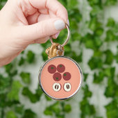 Fluwelen appel sleutelhanger (Hand)