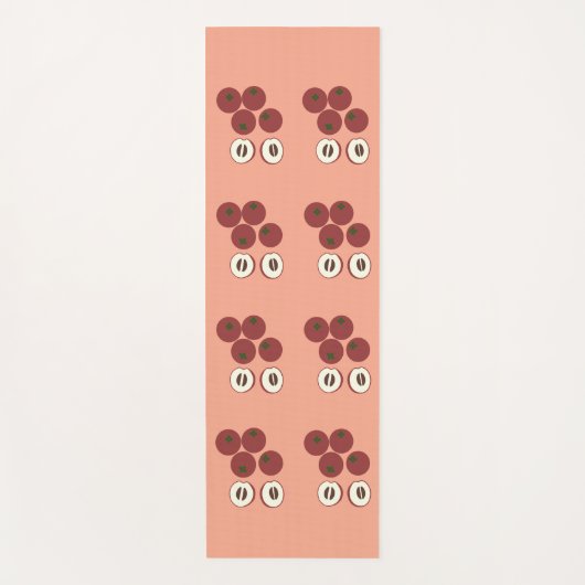 Fluwelen Appel Yoga Mat (Voorkant)