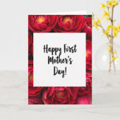 Fluwelen Bloem Moederdagkaart Kaart (Gele Bloem)