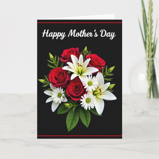Fluwelen Bloemengelegenheidskaart Kaart (Voorkant)