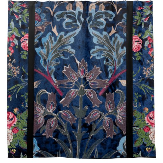  fluwelen bloesems: op gotiek geïnspireerde elegan douchegordijn (Voorkant)