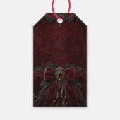 Fluwelen Bot Gotische Halloween Bedankje Gift Tag Cadeaulabel (Voorkant)