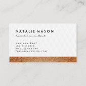 Fluwelen diamantpatroon met stijlvolle tegelafwerk visitekaartje (Achterkant)