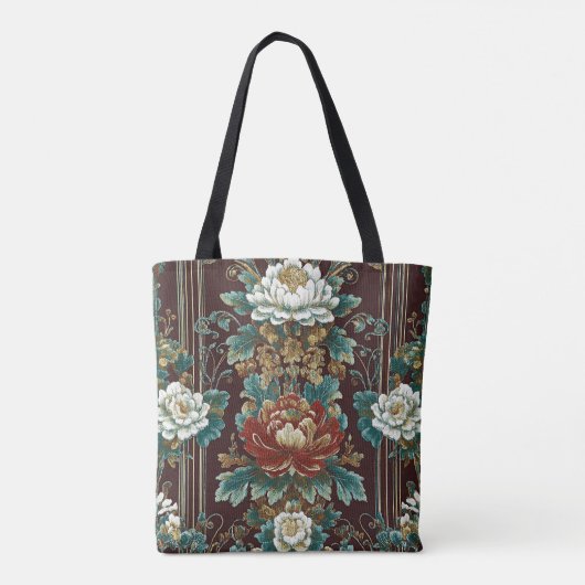 Fluwelen dynastie tote bag (Achterkant)