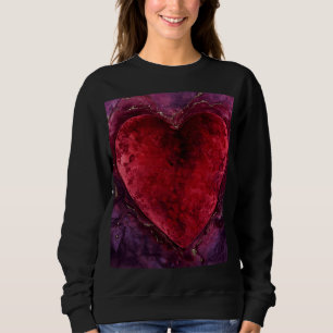 Fluwelen Emotie – Romantische Liefdeshart Trui