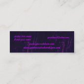 fluwelen en parels mini visitekaartje (Achterkant)