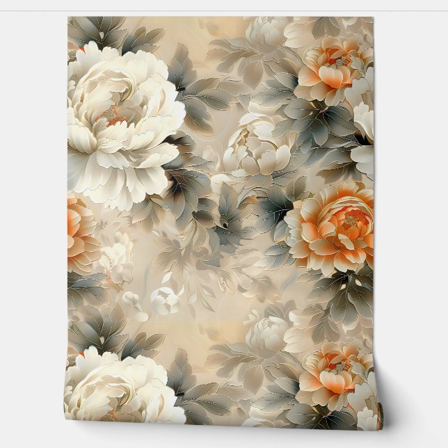 Fluwelen Herfst Whispers Botanisch Behang (Afrollen)