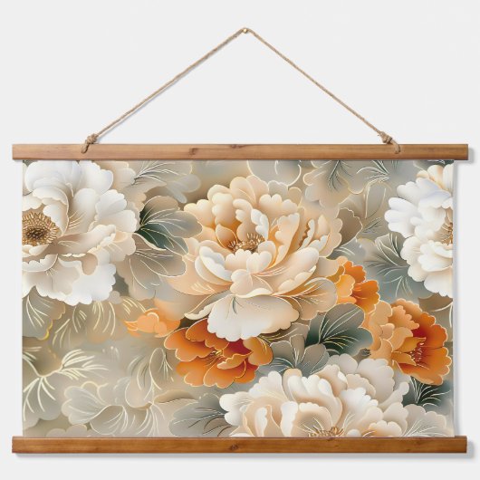 Fluwelen Herfst Whispers Botanisch Hangend Wandkleed (Voorkant)