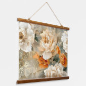 Fluwelen Herfst Whispers Botanisch Hangend Wandkleed (Gebogen)