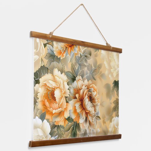 Fluwelen Herfst Whispers Botanisch Hangend Wandkleed (Gebogen)