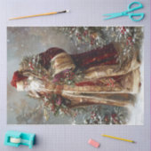 fluwelen kerstman tissuepapier (Craft)