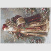 fluwelen kerstman tissuepapier (Voorkant)