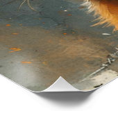 Fluwelen Knuffels: Een Beetje Whimsy Konijn Perfect Poster (Hoek)