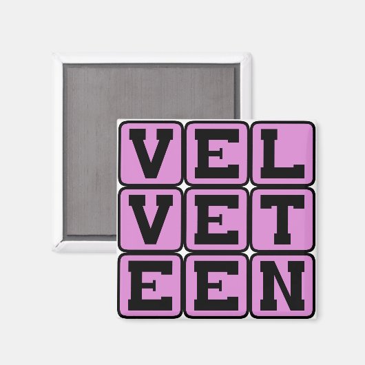 Fluwelen, lijkend op fluweel magneet (Voorkant / Achterkant)