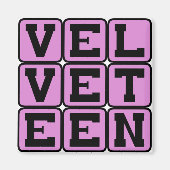 Fluwelen, lijkend op fluweel magneet (Voorkant)