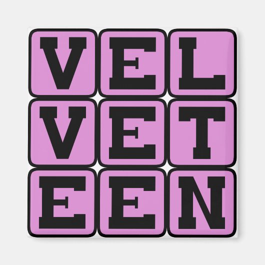 Fluwelen, lijkend op fluweel magneet (Voorkant)