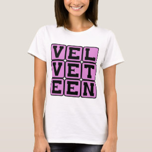 Fluwelen, lijkend op fluweel t-shirt