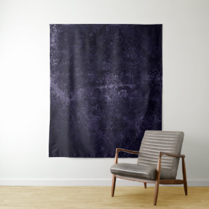 Fluwelen Midnight Damask   Indigo Grunge Achtergro Wandkleed