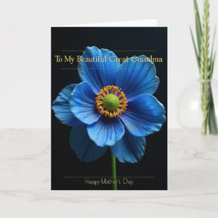 Fluwelen Nacht Bloemen Moeder Kaart